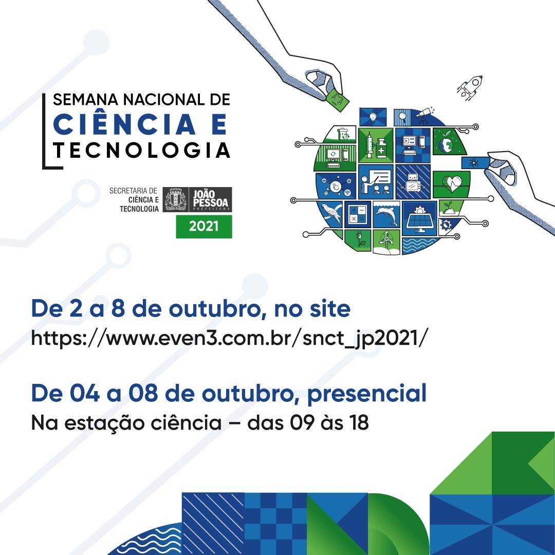 João Pessoa realiza a partir deste sábado a Semana Nacional de Ciência e Tecnologia