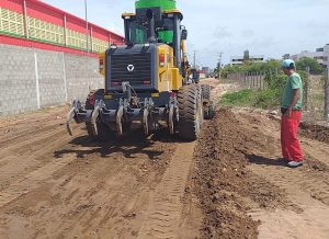 Seinfra realiza terraplenagem em diversos bairros da Capital no mês de janeiro