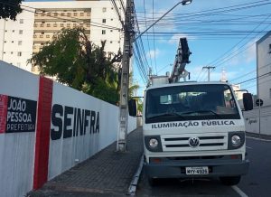 Seinfra realiza manutenção de mais de 2 mil pontos de iluminação em João Pessoa