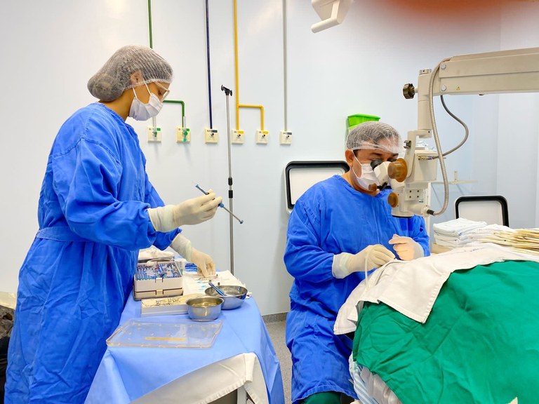 Opera Paraíba realiza mutirão de cirurgias de catarata no Hospital Santa Filomena, em Monteiro￼