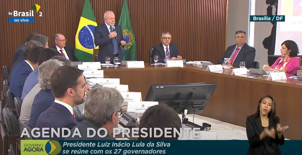 Lula faz discurso de pacificação a governadores: ‘precisamos garantir que disseminação do ódio acabou’