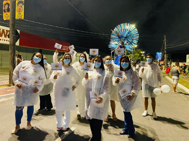 Profissionais do Clementino Fraga recebem homenagem da escola Império do Samba no Carnaval Tradição