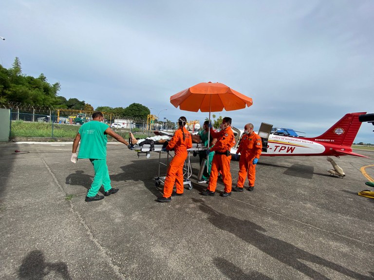 Resgate Aeromédico transfere para o Trauma-JP paciente paraibano internado em Minas Gerais