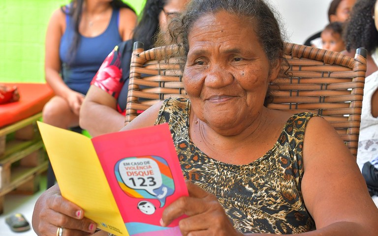 Mês da Mulher: Disque 123 é apresentado no bairro São José, em João Pessoa