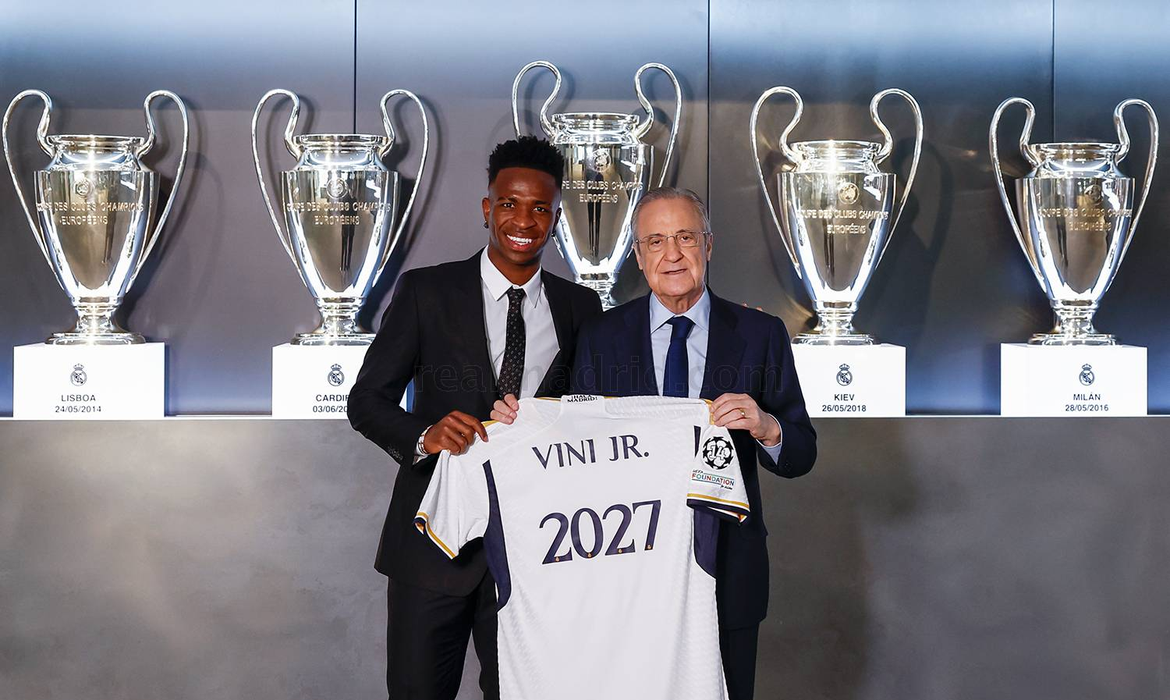 Real Madrid anuncia novo contrato com Vinicius Junior e multa bilionária