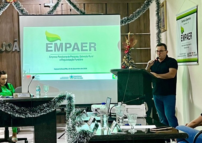 Empaer apresenta ações em favor do agricultor familiar na Câmara Municipal de Cajazeirinhas