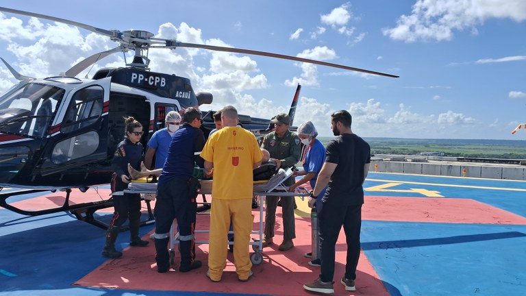 Transporte aeromédico realiza mais uma transferência para o Hospital Metropolitano e salva vida de paciente que sofreu infarto