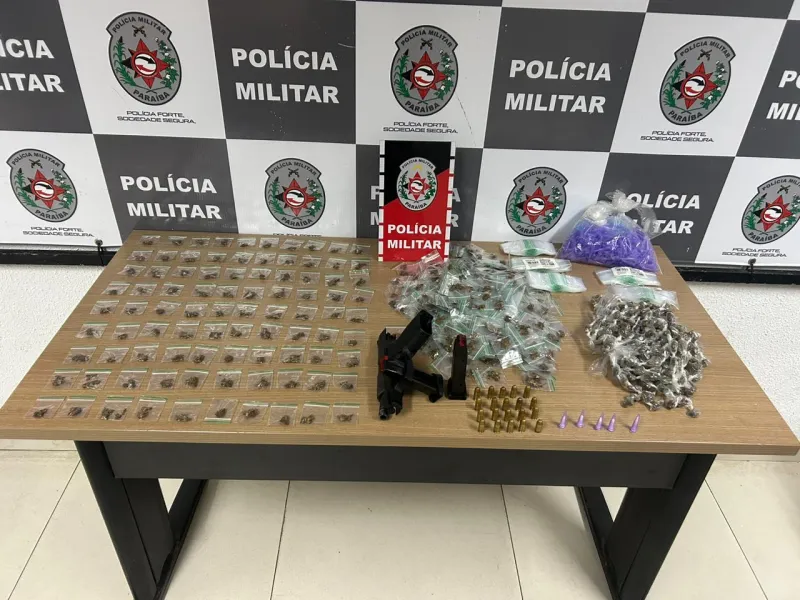 Polícia Militar apreende arma e drogas em condomínio de João Pessoa