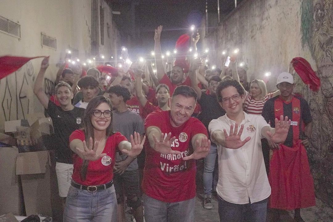 Raniery e Flávia dialogam e assumem compromissos com a juventude de GBA