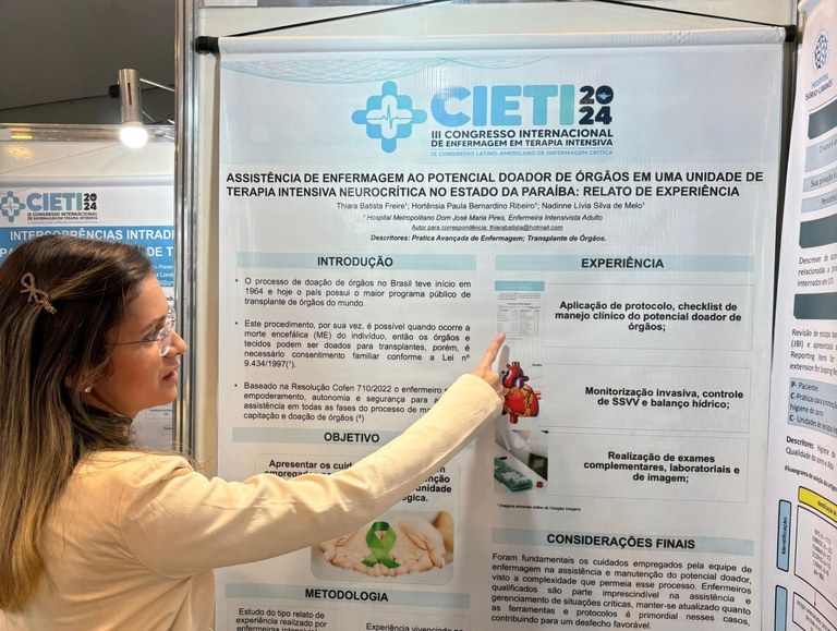 Relatos de experiência da assistência na UTI Neurológica do Hospital Metropolitano são destaque em congresso internacional de enfermagem