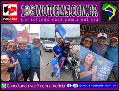 ELEIÇÕES 2024 – Candidata à CMJP, Jaciara Cristina participa de onda azul com Cícero e Leo no Valentina e Mangabeira