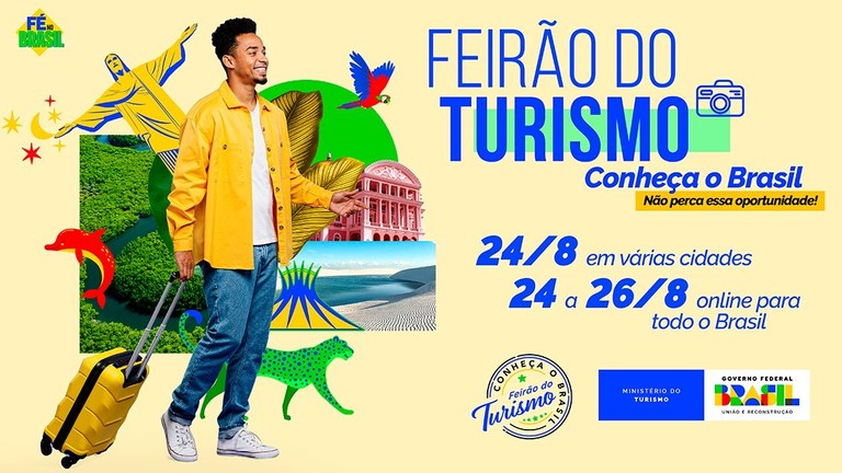 Feirão do Turismo ‘Conheça o Brasil’ acontece no fim de semana em João Pessoa