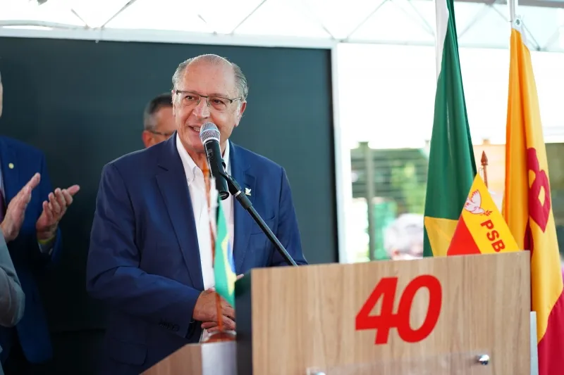 Geraldo Alckmin grava vídeo de apoio a Jhony Bezerra