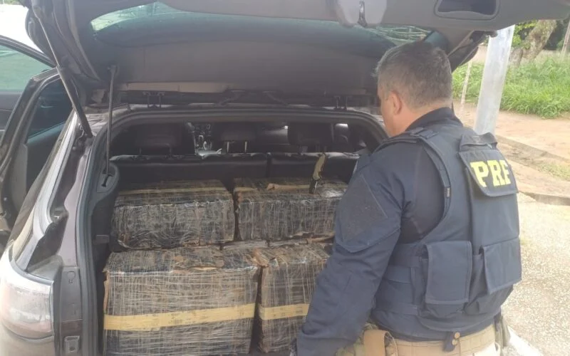 PRF apreende quase 200kg de maconha em veículo abandonado na BR-101, em Mamanguape PRF apreende quase 200kg de maconha em veículo abandonado na BR-101, em Mamanguape