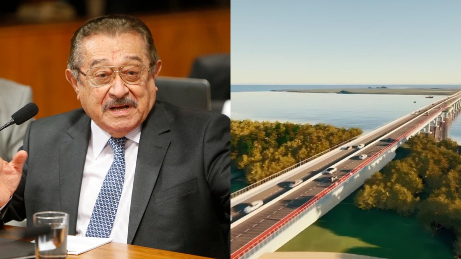 João Azevêdo homenageia governador José Maranhão com o nome da Ponte do Futuro