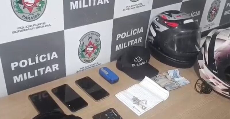 pm prende dupla que promoveu arrastao na orla de jp diversos bens furtados foram recuperados