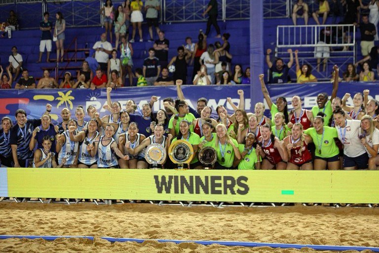 Brasil vence Mundial de Handebol de Praia no encerramento do Paraíba World Beach Games